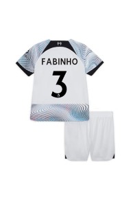 Liverpool Fabinho #3 Babyklær Borte Fotballdrakt til barn 2022-23 Korte ermer (+ Korte bukser)